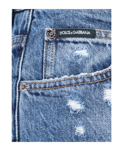 dolce gabbana ripped jeans iconic|dolce and gabbana jean skirt.